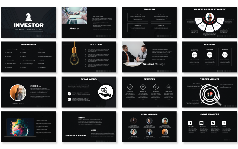 investor pitch deck presentation original