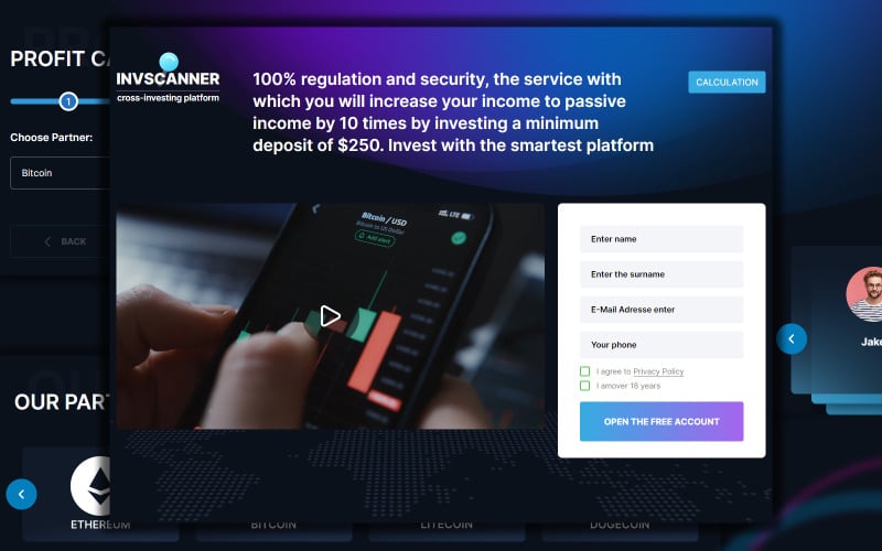 invscanner template for investment cryptocurrency original