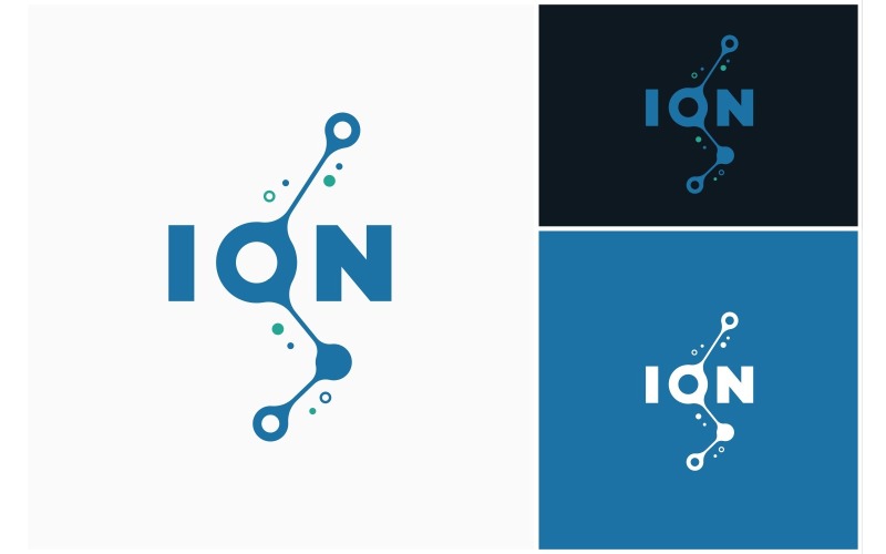 ion isotope molecule wordmark logo original