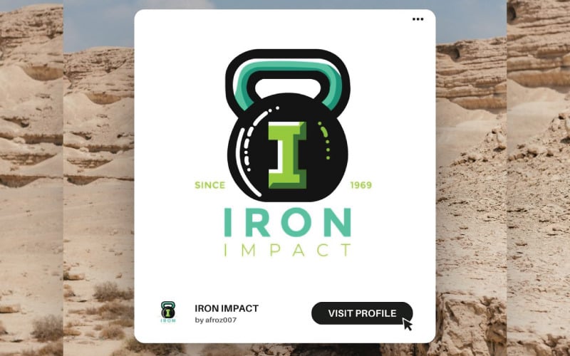 ironimpact strength training programs for a powerful you logo design original