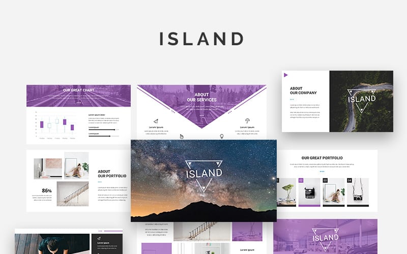 island powerpoint template original