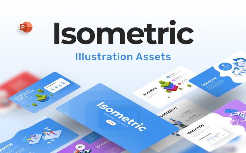 isometric illustration powerpoint template original