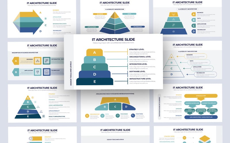 it architecture slides powerpoint template original