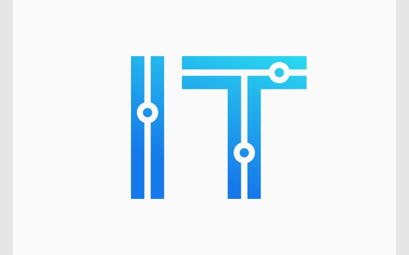 it information technology logo original