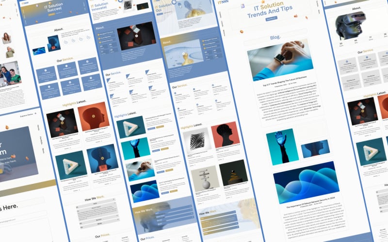 it mw it solution html landing page templates original