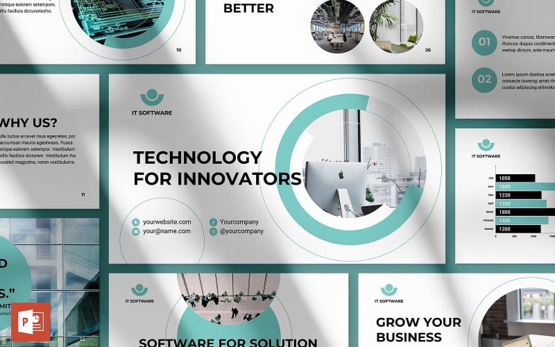 it software presentation powerpoint template original