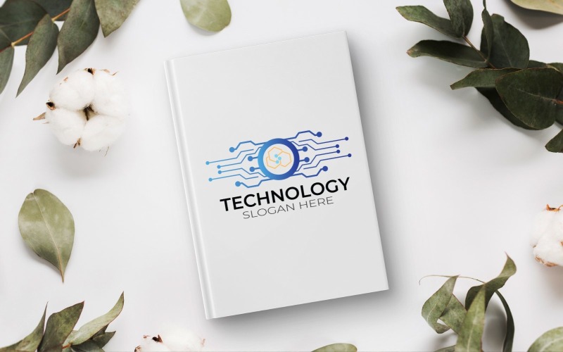 it technology logo template original