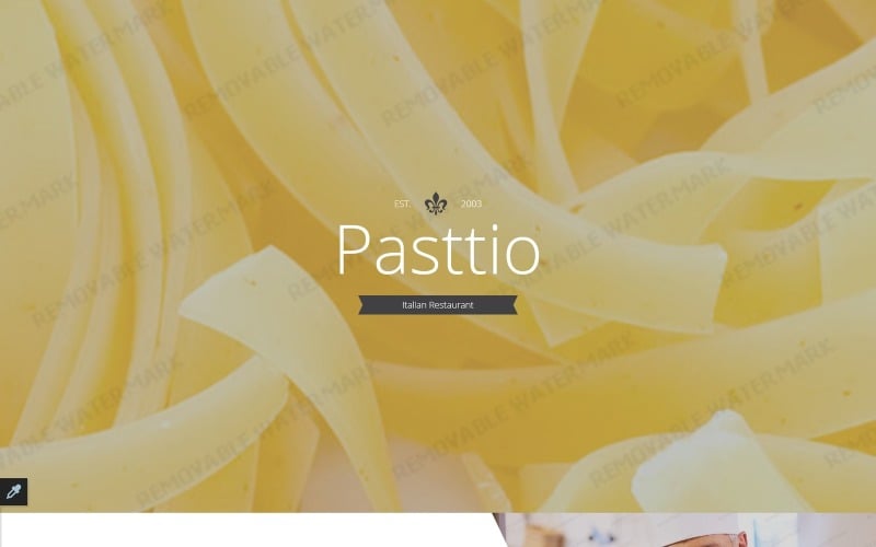 italian restaurant responsive landing page template original