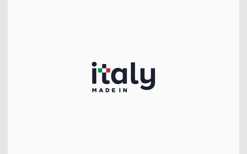 italy hidden flag wordmark logo original