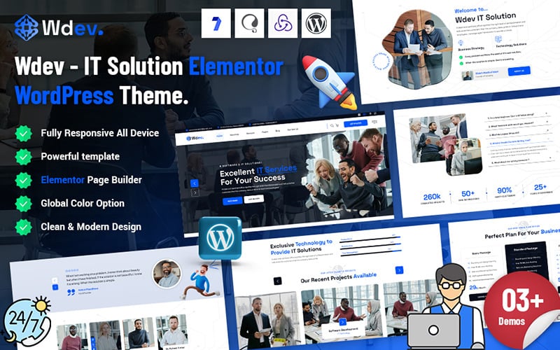 itdev it solution elementor wordpress theme original