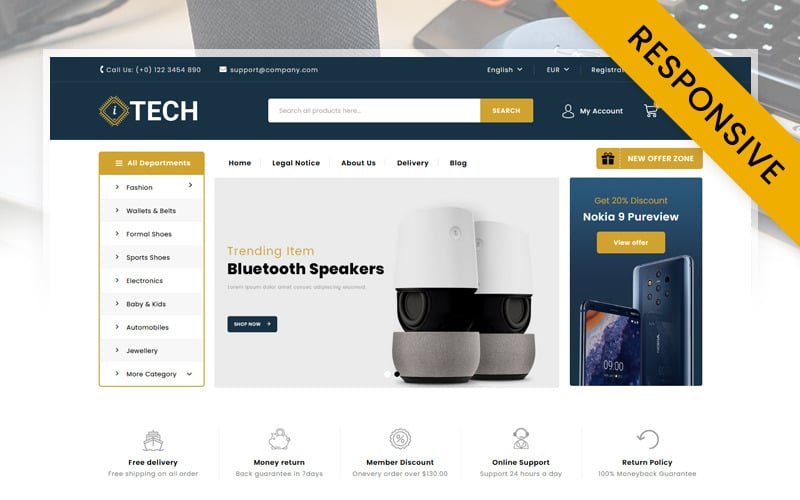 itech electronics store prestashop theme original