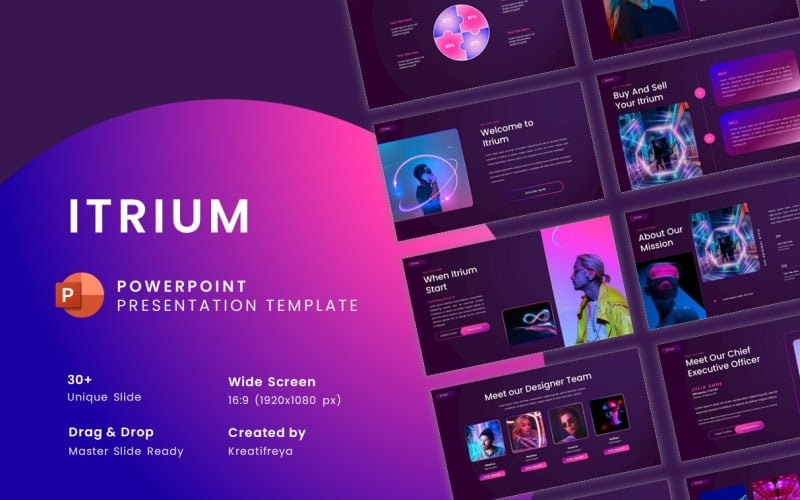itrium nft business powerpoint presentation original