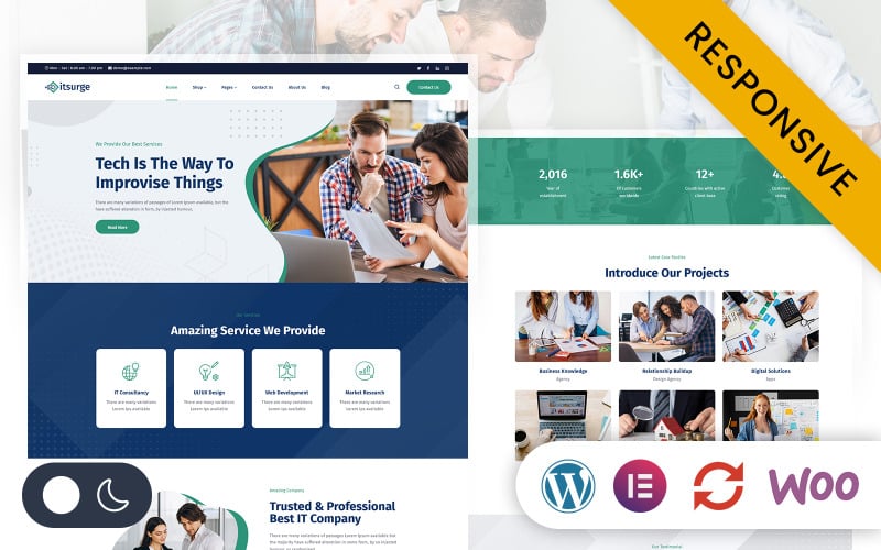 itsurge technology amp it solutions elementor wordpress responsive theme original