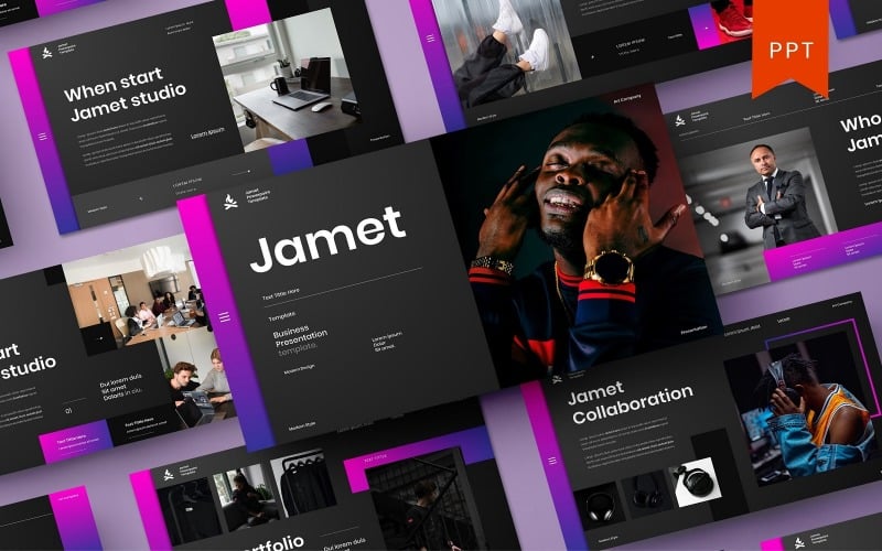 jamet business powerpoint template original
