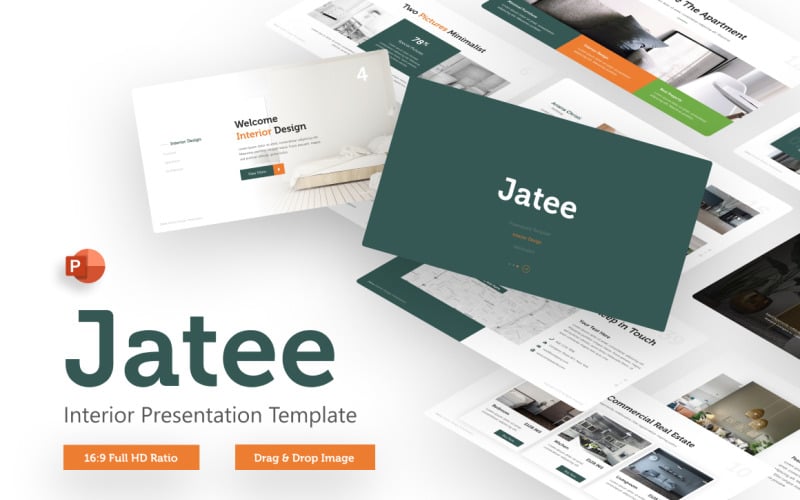 jatee interior minimal powerpoint template original