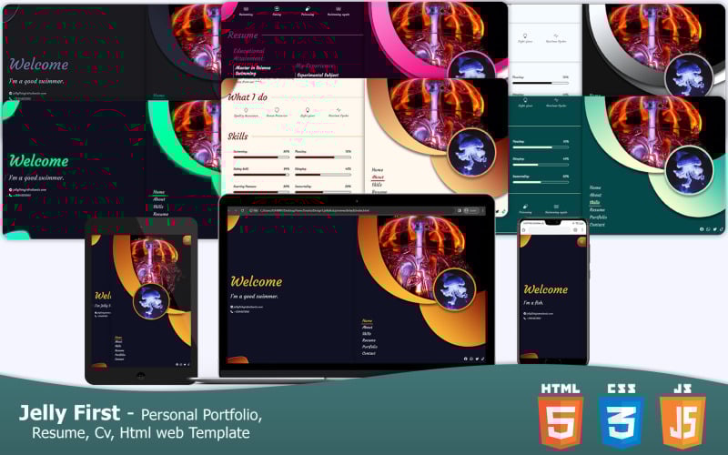 jellyfirst html portfolio template original