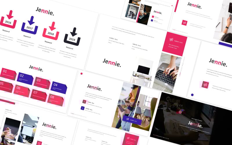 jennie clean and modern powerpoint template original