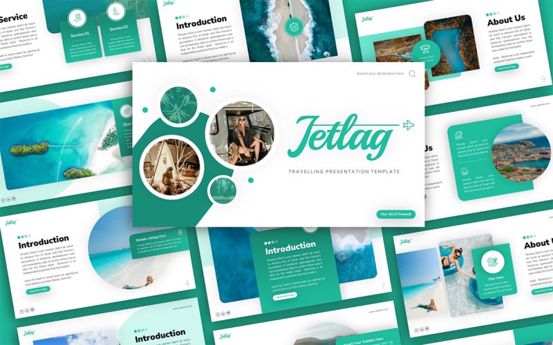 jetlag travelling multipurpose powerpoint presentation template original