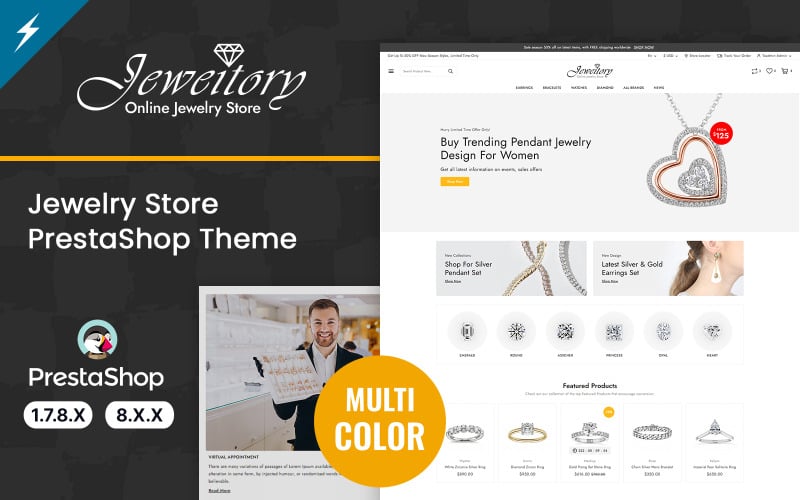 jeweitory jewelry and diamond store prestashop theme original