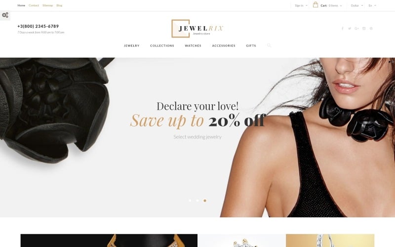 jewelrix jewelry store prestashop theme original