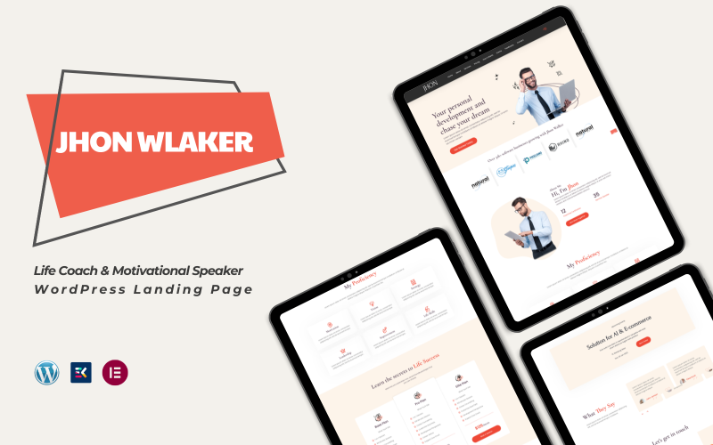 jhon walker personal advisor amp life coach wp landing page original