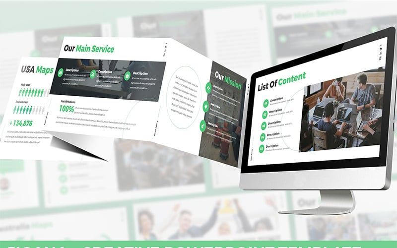 jigana creative agency powerpoint template original