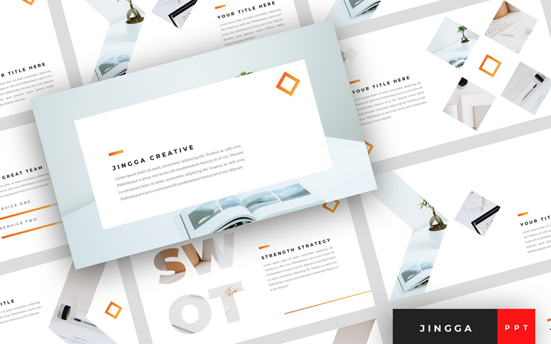 jingga creative presentation powerpoint template original