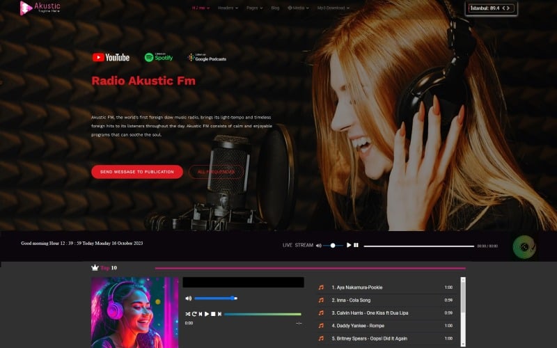 jl akustic online music radio and mp download joomla template original