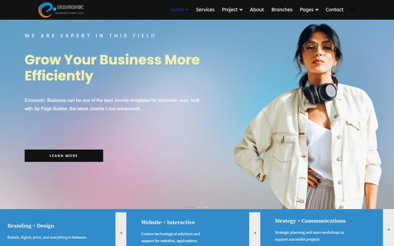 jl economic business and corporate joomla template original