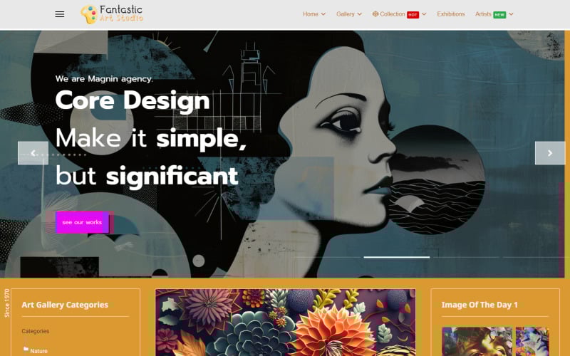 jl fantastic art gallery and photography joomla template original