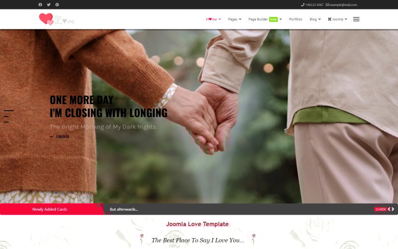 jl romantic wedding and love joomla template original