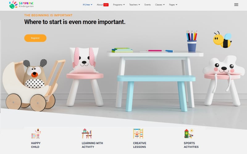 jl sempatic kindergarten and kids school joomla template original