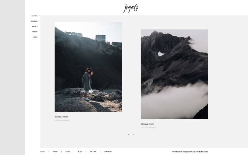 jogato photographer portfolio joomla template original