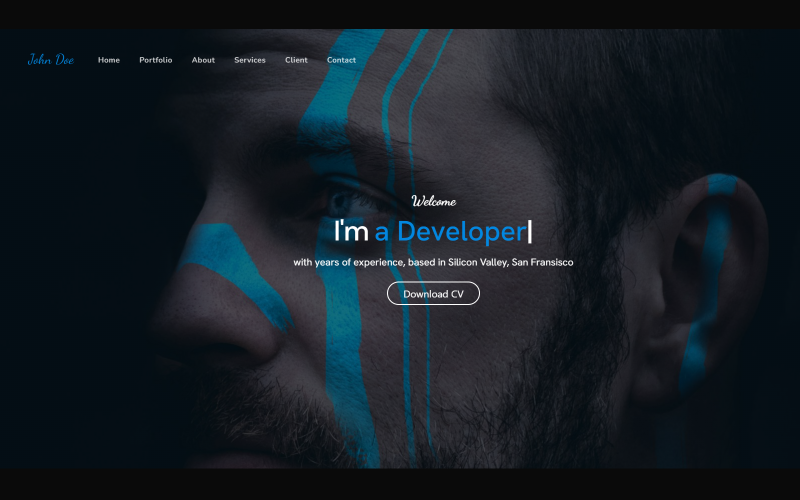 john doe portfolio and multipurpose html responsive website template original
