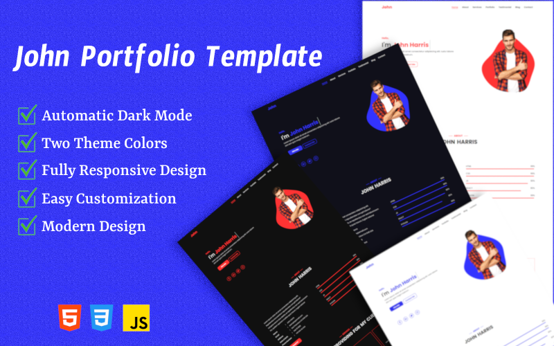 john personal portfolio template original