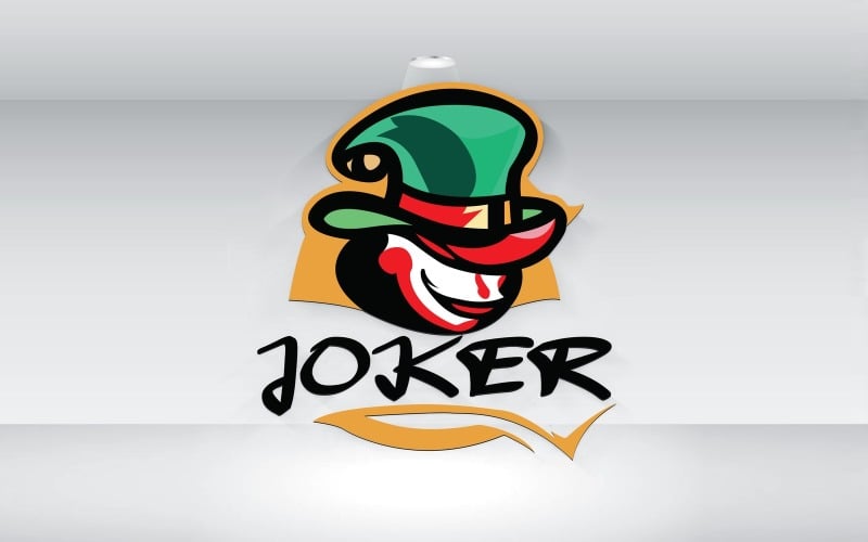 joker head gambling logo vector file original