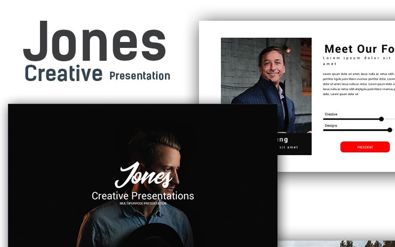 jones creative powerpoint template original