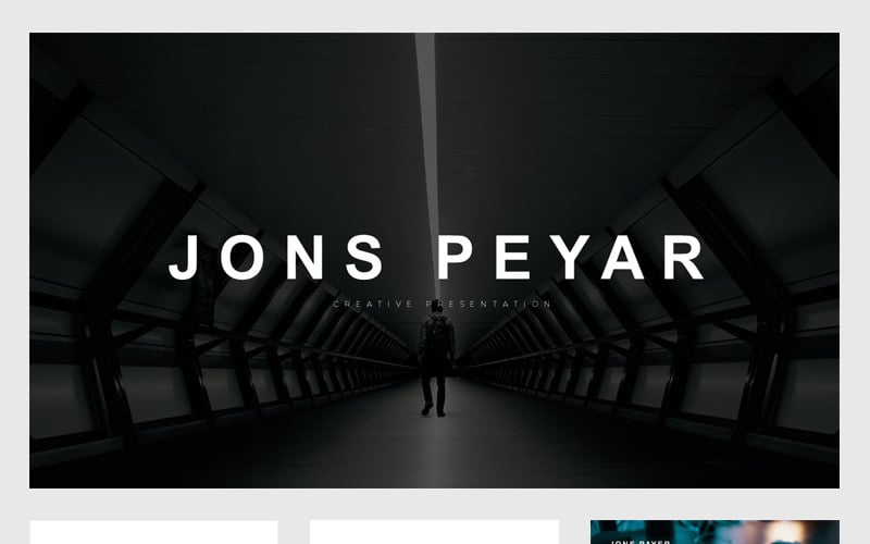 jones minimal presentation powerpoint template original