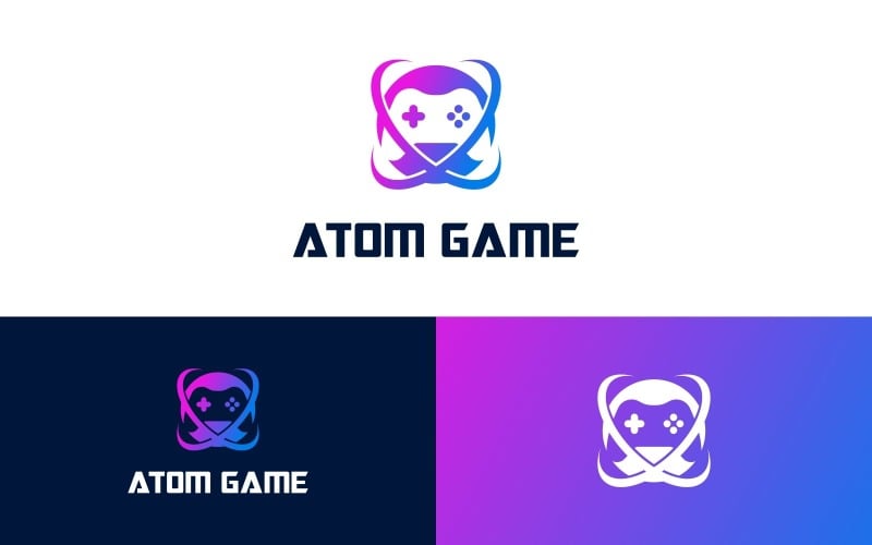 joystick game atom sphere logo original
