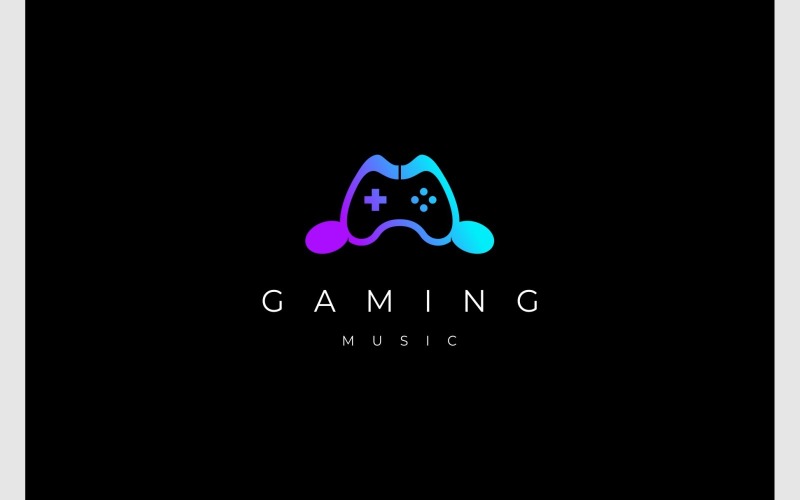 joystick music note game song logo original