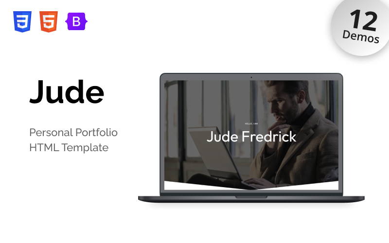 jude personal portfolio landing page template original