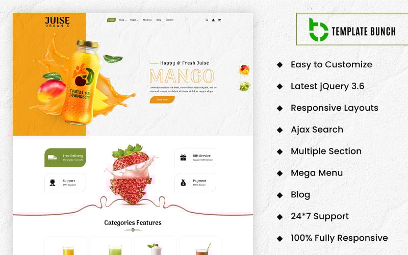 juise organic multipurpose and professional prestashop responsive theme original