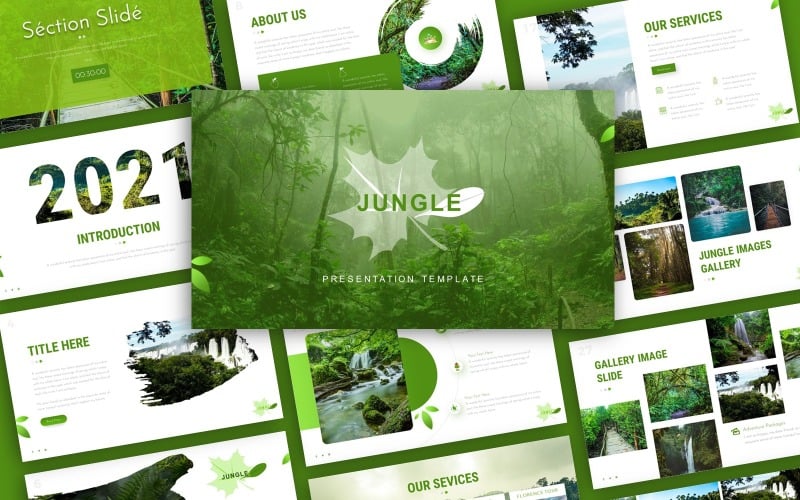 jungle environment presentation powerpoint template original