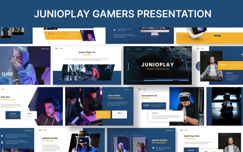 junioplay gamers powerpoint presentation template original