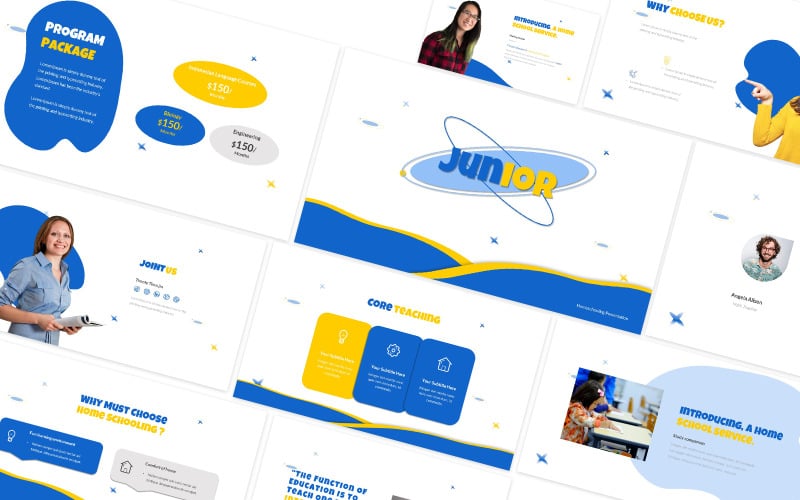 junior powerpoint presentation template original