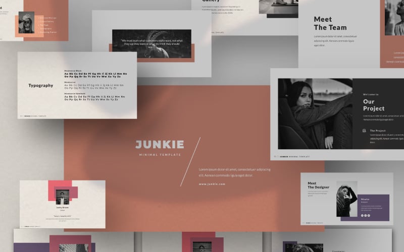 junkie presentation powerpoint template original