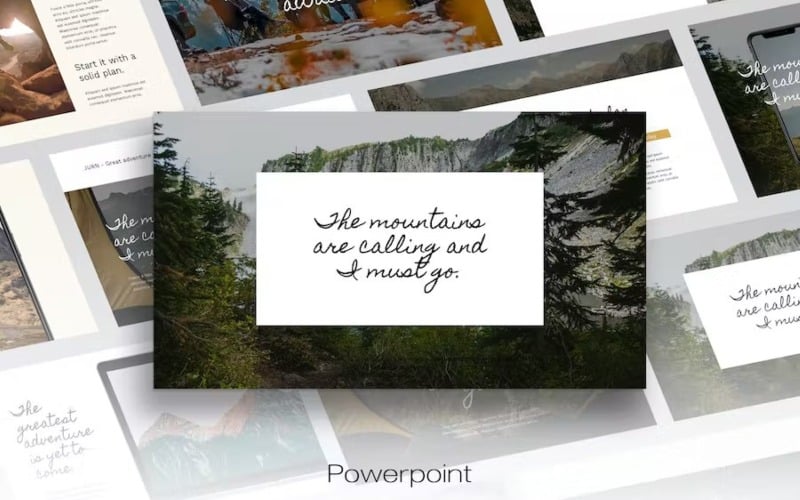 jurn portfolio theme powerpoint template original