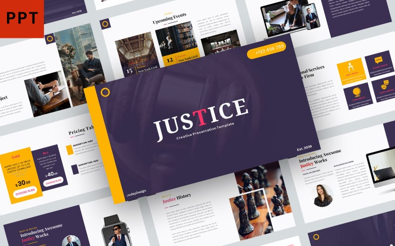 justice powerpoint template original