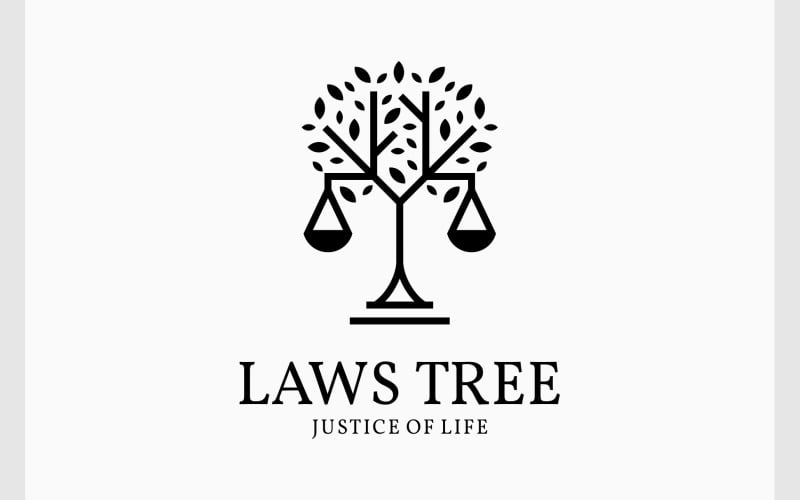justice scale law firm tree life logo original