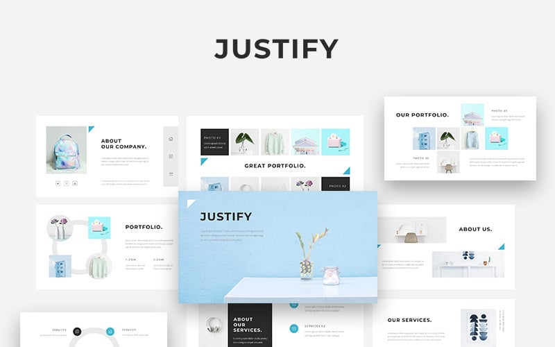 justify powerpoint template original
